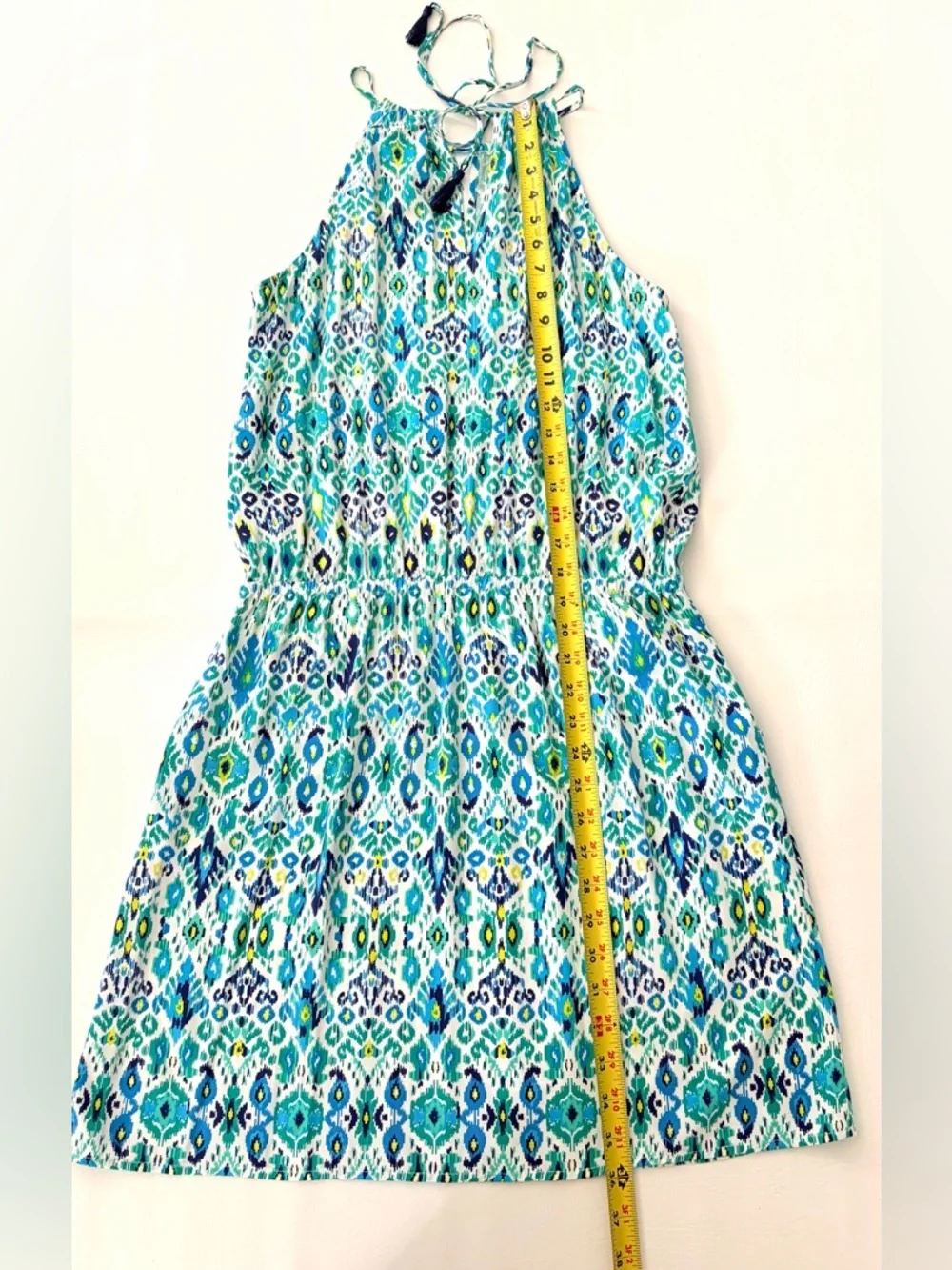 Tommy Bahama Summer Dress Beach Cover up Ikat Print Cover Up Blue Green Small - Picture 8 of 15